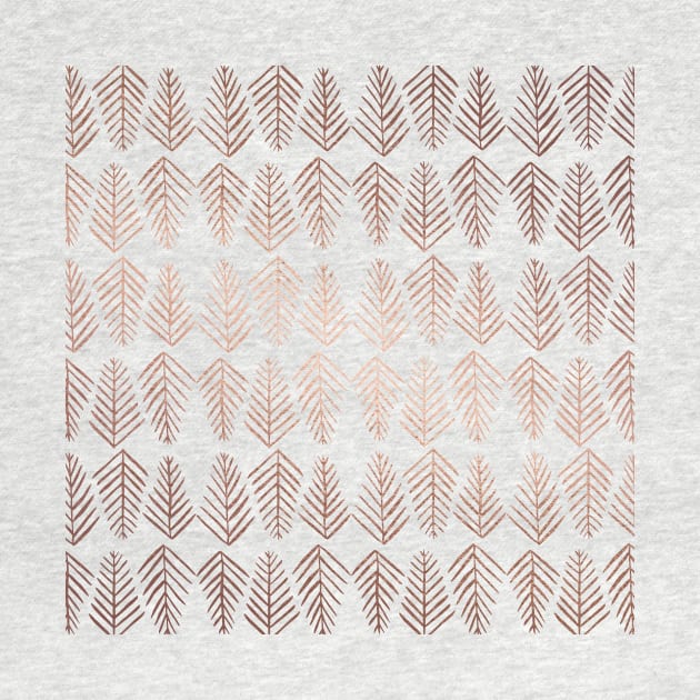 Pine trees pattern  - copper by wackapacka